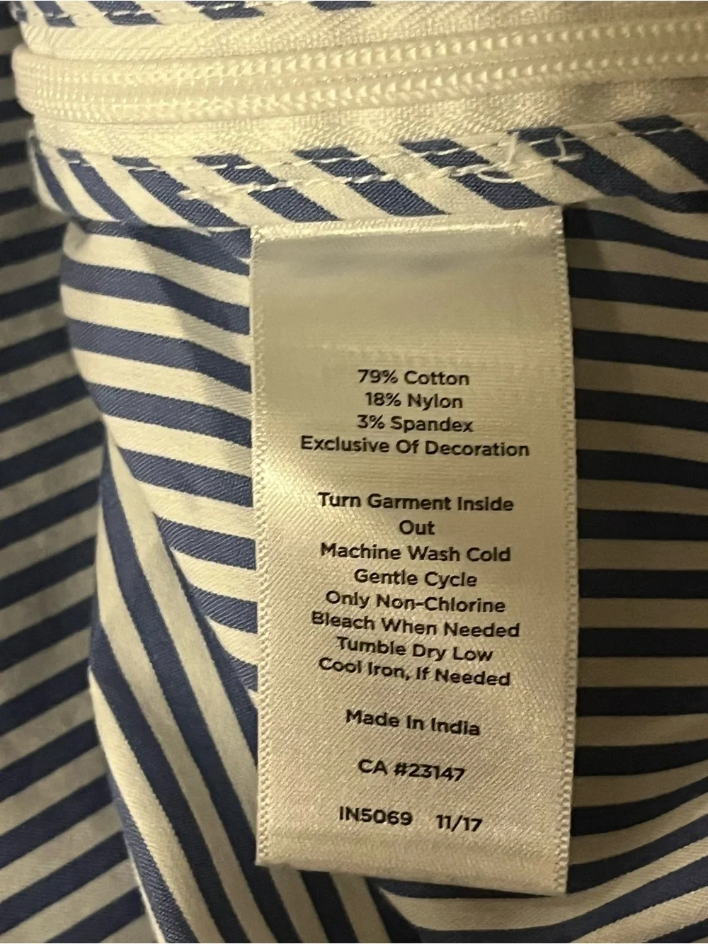 Talbots vertical navy